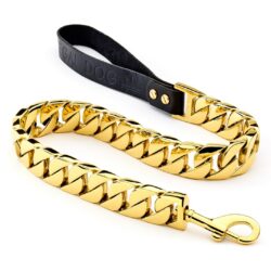 Gold Chain Dog Lead