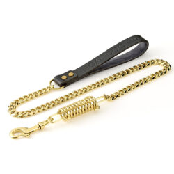 Gold Spring Dog Lead