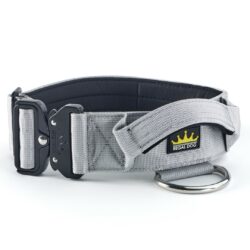 Grey Tactical Dog Collar