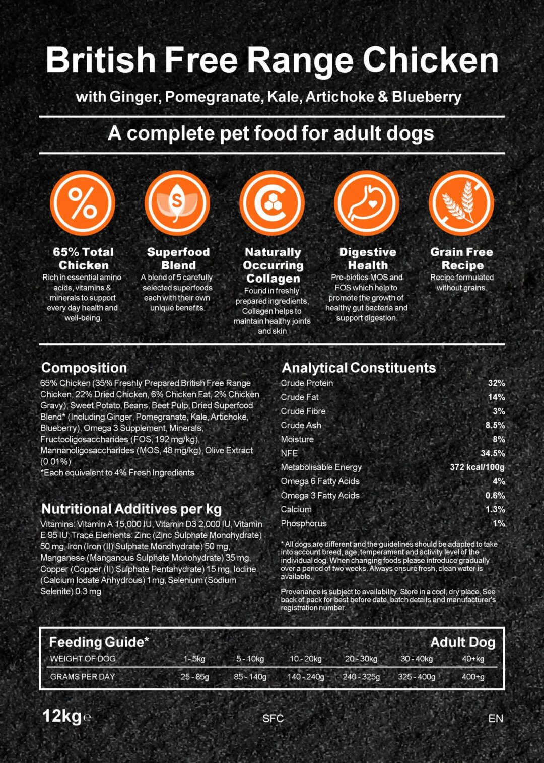 Complete Dog food - Chicken with superfoods