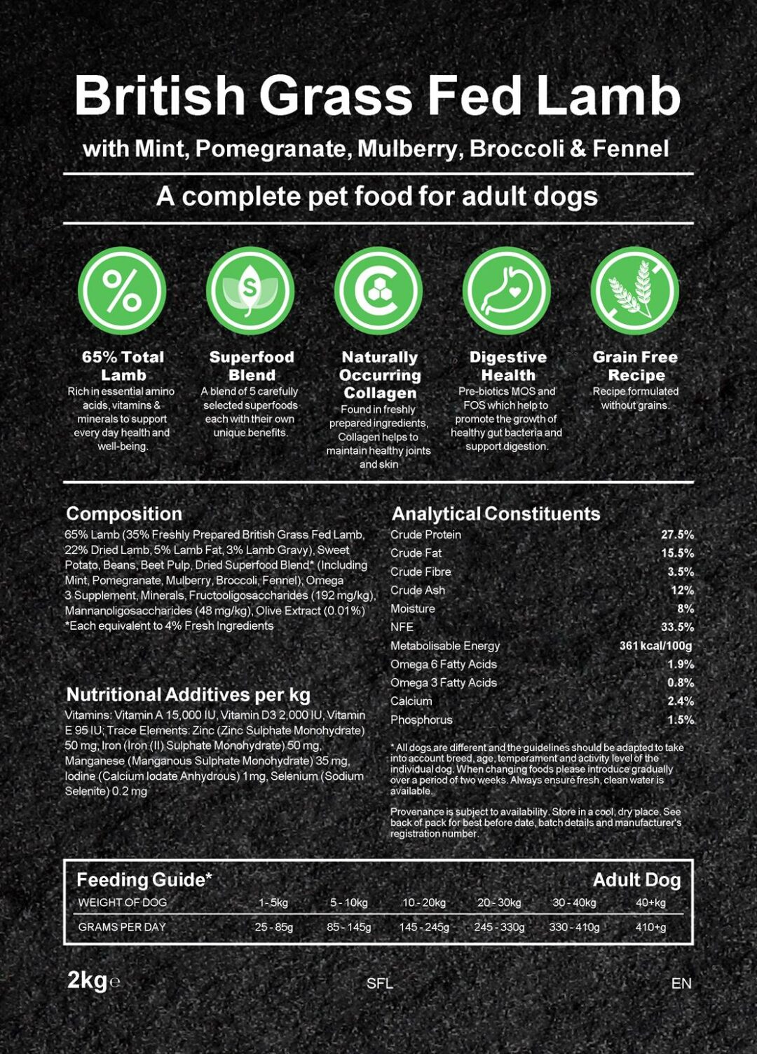 Complete Dog food - Lamb with superfoods