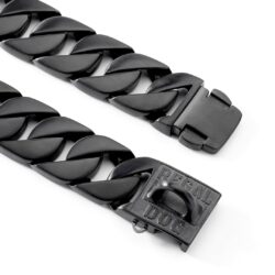 Matte Black Dog Chain Collar Clips