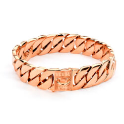 Rose Gold XL Chain Dog Collar