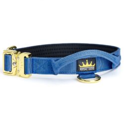 Ocean Blue - Gold Series Collar (2.5cm)