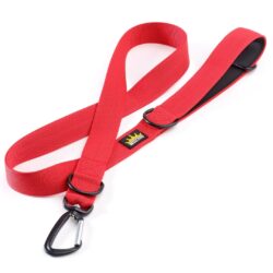 Red Tactical Dog Lead with Carabiner