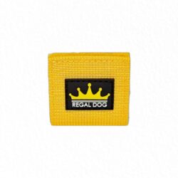 Yellow Air Tag pouch for tactical dog collar