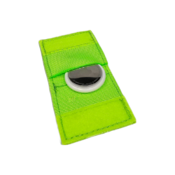 Neon Green Air Tag pouch for tactical dog collar
