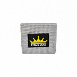 Grey Air Tag pouch for tactical dog collar