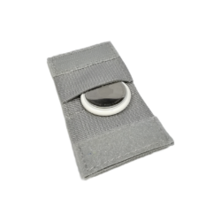 Grey Air Tag pouch for tactical dog collar