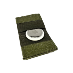 Khaki Air Tag pouch for tactical dog collar