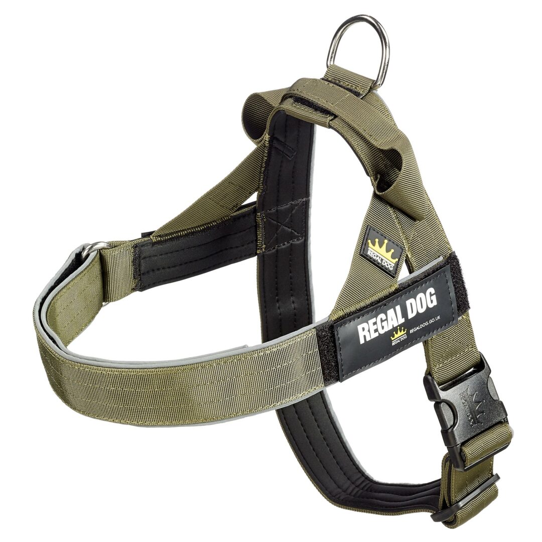 Khaki Classic Tactical Dog Harness