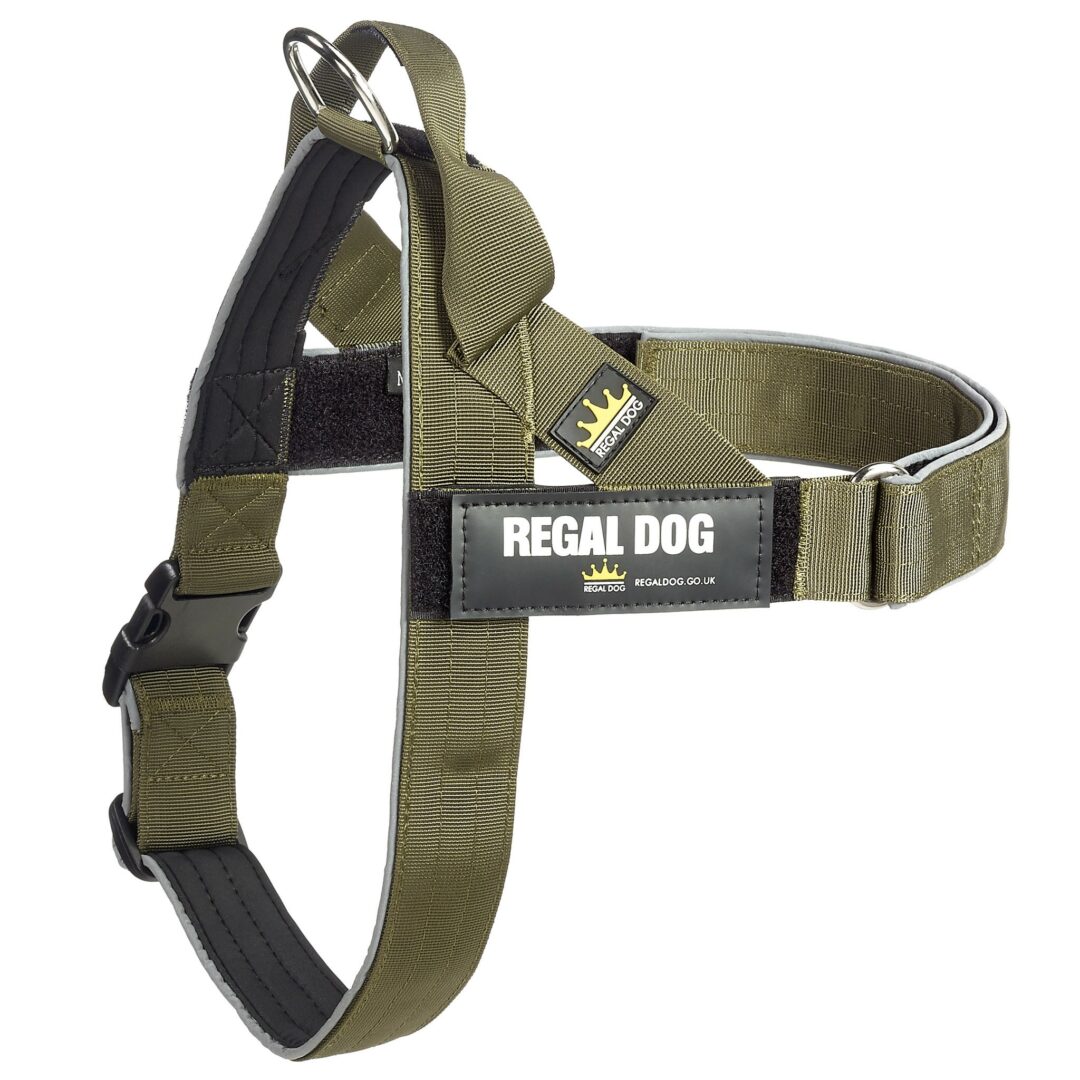 Khaki Classic Tactical Dog Harness