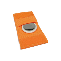 Neon Orange Air Tag pouch for tactical dog collar
