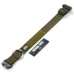 3cm Khaki Dog collar with removable patches