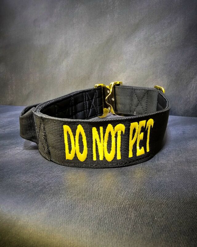 ⛔️ Do Not Pet ⛔️

➖Font: Hobo
➖Colour: White 
➖Collar: 5cm Black Gold Series⁠⁠
⁠
⚜️ Regal Dog - The Luxury Dog Brand ⚜️⁠
⁠
🛒 Shop Now: REGALDOG.CO.UK⁠
⁠
➡️ #RegalDog⁠ #MyRegalDog⁠
#LuxuryDogCollars #DogCollars #DogChains #DogAccessories #LuxuryDog #Dog #RegalDogpersonalised