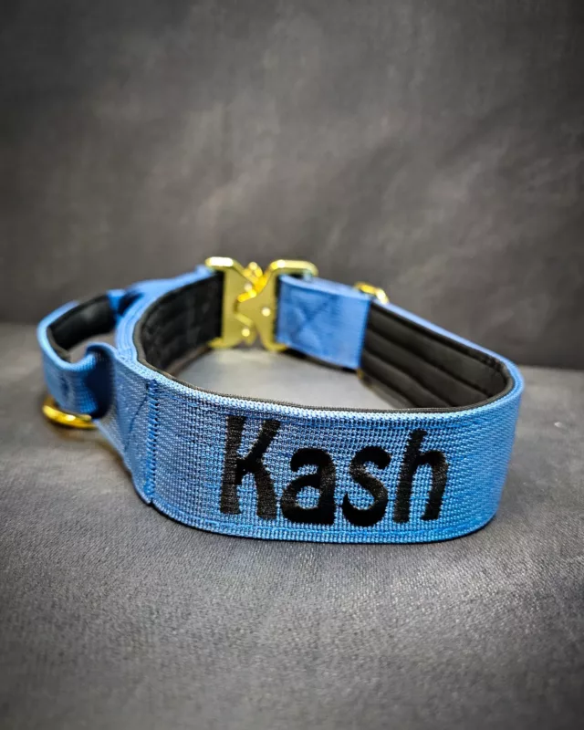 Kash 💙

➖Font: Hobo 
➖Colour: Black 
➖Collar: 5cm Ocean Blue Gold Series⁠⁠
⁠
⚜️ Regal Dog - The Luxury Dog Brand ⚜️⁠
⁠
🛒 Shop Now: REGALDOG.CO.UK⁠
⁠
➡️ #RegalDog⁠ #MyRegalDog⁠
#LuxuryDogCollars #DogCollars #DogChains #DogAccessories #LuxuryDog #Dog #RegalDogpersonalised