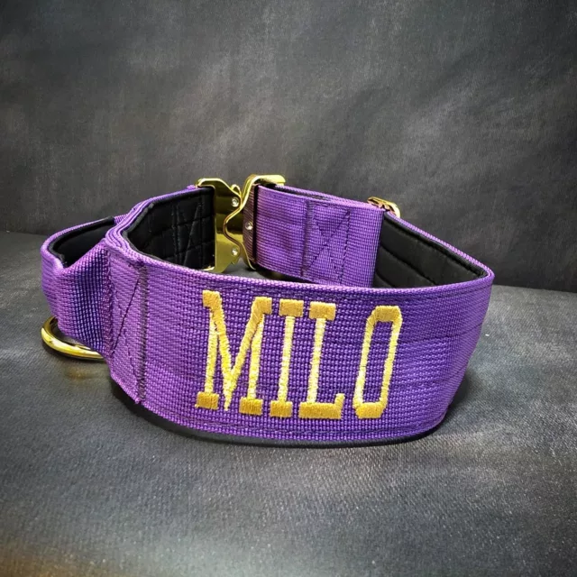 Milo⁠
➖Font: Varsity⁠
➖Colour: Metallic Gold⁠
➖Collar: 5cm Purple Gold Series⁠
⁠
⚜️ Regal Dog - The Luxury Dog Brand ⚜️⁠
⁠
🛒 Shop Now: REGALDOG.CO.UK⁠
⁠
➡️ #RegalDog⁠ #MyRegalDog⁠
#LuxuryDogCollars #DogCollars #DogChains #DogAccessories #LuxuryDog #DogDad #DogMum #DogLover #Puppers #DogMom #Instadog #IGDogs #Puppies #PuppyLove #UKDogs #embroidery #customdogcollars #Personalised #RegalDogPersonalised