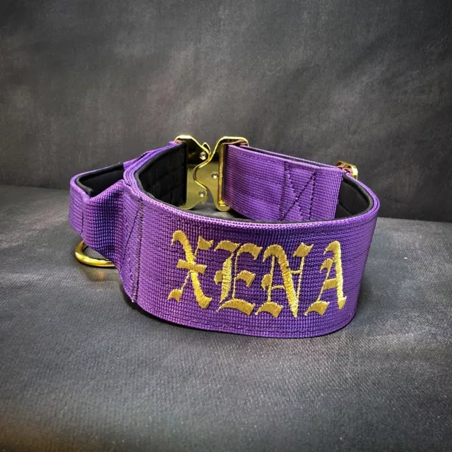 Xena⁠
➖Font: Old English⁠
➖Colour: Metallic Gold⁠
➖Collar: 5cm Purple Gold Series⁠
⁠
⚜️ Regal Dog - The Luxury Dog Brand ⚜️⁠
⁠
🛒 Shop Now: REGALDOG.CO.UK⁠
⁠
➡️ #RegalDog⁠ #MyRegalDog⁠
#LuxuryDogCollars #DogCollars #DogChains #DogAccessories #LuxuryDog #DogDad #DogMum #DogLover #Puppers #DogMom #Instadog #IGDogs #Puppies #PuppyLove #UKDogs #embroidery #customdogcollars #Personalised #RegalDogPersonalised