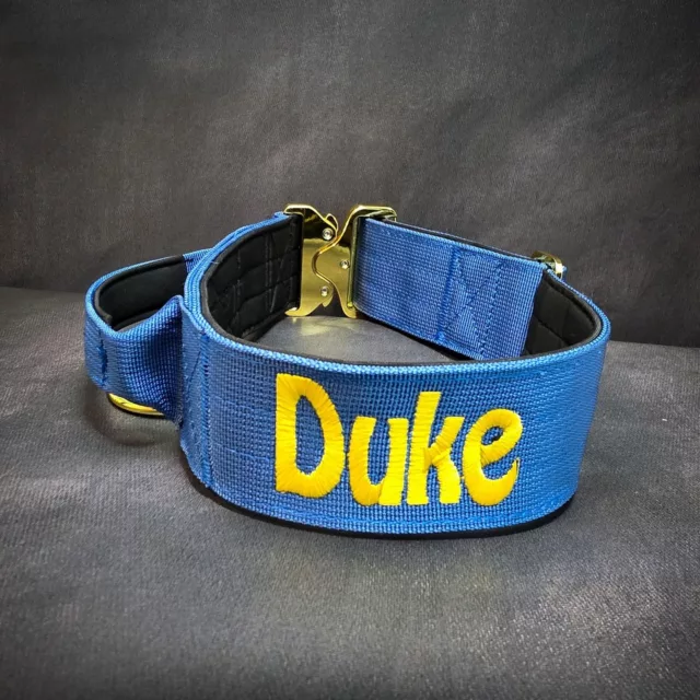 Duke⁠
➖Font: Hobo⁠
➖Colour: Yellow⁠
➖Collar: 5cm Ocean Blue Gold Series⁠
⁠
⚜️ Regal Dog - The Luxury Dog Brand ⚜️⁠
⁠
🛒 Shop Now: REGALDOG.CO.UK⁠
⁠
➡️ #RegalDog⁠ #MyRegalDog⁠
#LuxuryDogCollars #DogCollars #DogChains #DogAccessories #LuxuryDog #DogDad #DogMum #DogLover #Puppers #DogMom #Instadog #IGDogs #Puppies #PuppyLove #UKDogs #embroidery #customdogcollars #Personalised #RegalDogPersonalised
