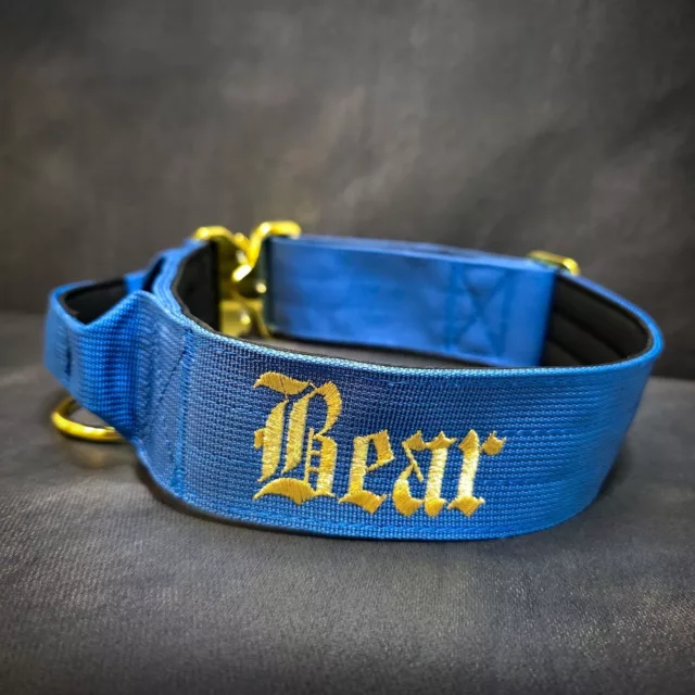Bear⁠
➖Font: Old English⁠
➖Colour: Metallic Gold⁠
➖Collar: 5cm Ocean Blue Gold Series⁠
⁠
⚜️ Regal Dog - The Luxury Dog Brand ⚜️⁠
⁠
🛒 Shop Now: REGALDOG.CO.UK⁠
⁠
➡️ #RegalDog⁠ #MyRegalDog⁠
#LuxuryDogCollars #DogCollars #DogChains #DogAccessories #LuxuryDog #DogDad #DogMum #DogLover #Puppers #DogMom #Instadog #IGDogs #Puppies #PuppyLove #UKDogs #embroidery #customdogcollars #Personalised #RegalDogPersonalised