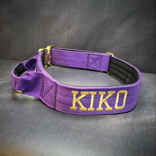 Kiko⁠
➖Font: Varsity⁠
➖Colour: Metallic Gold⁠
➖Collar: 4cm Purple Gold Series⁠
⁠
⚜️ Regal Dog - The Luxury Dog Brand ⚜️⁠
⁠
🛒 Shop Now: REGALDOG.CO.UK⁠
⁠
➡️ #RegalDog⁠ #MyRegalDog⁠
#LuxuryDogCollars #DogCollars #DogChains #DogAccessories #LuxuryDog #DogDad #DogMum #DogLover #Puppers #DogMom #Instadog #IGDogs #Puppies #PuppyLove #UKDogs #embroidery #customdogcollars #Personalised #RegalDogPersonalised