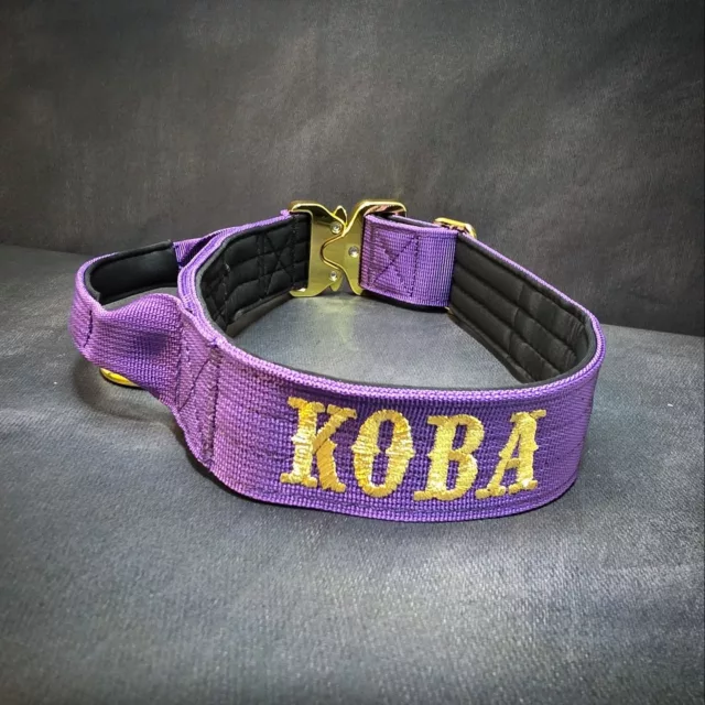 Koba⁠
➖Font: Saloon⁠
➖Colour: Metallic Gold⁠
➖Collar: 5cm Purple Gold Series⁠
⁠
⚜️ Regal Dog - The Luxury Dog Brand ⚜️⁠
⁠
🛒 Shop Now: REGALDOG.CO.UK⁠
⁠
➡️ #RegalDog⁠ #MyRegalDog⁠
#LuxuryDogCollars #DogCollars #DogChains #DogAccessories #LuxuryDog #DogDad #DogMum #DogLover #Puppers #DogMom #Instadog #IGDogs #Puppies #PuppyLove #UKDogs #embroidery #customdogcollars #Personalised #RegalDogPersonalised