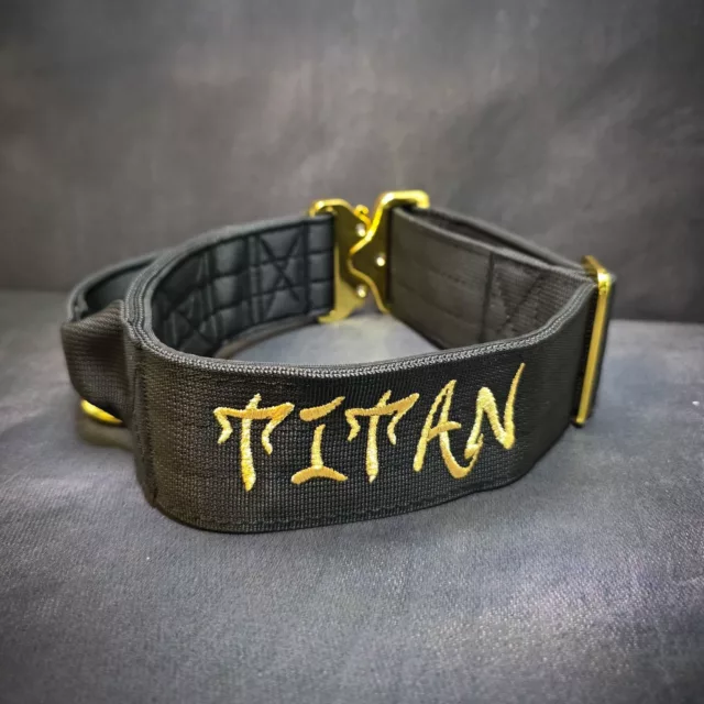 Titan⁠
➖Font: Shout Out⁠
➖Colour: Metallic Gold⁠
➖Collar: 5cm Black Gold Series⁠
⁠
⚜️ Regal Dog - The Luxury Dog Brand ⚜️⁠
⁠
🛒 Shop Now: REGALDOG.CO.UK⁠
⁠
➡️ #RegalDog⁠ #MyRegalDog⁠
#LuxuryDogCollars #DogCollars #DogChains #DogAccessories #LuxuryDog #DogDad #DogMum #DogLover #Puppers #DogMom #Instadog #IGDogs #Puppies #PuppyLove #UKDogs #embroidery #customdogcollars #Personalised #RegalDogPersonalised