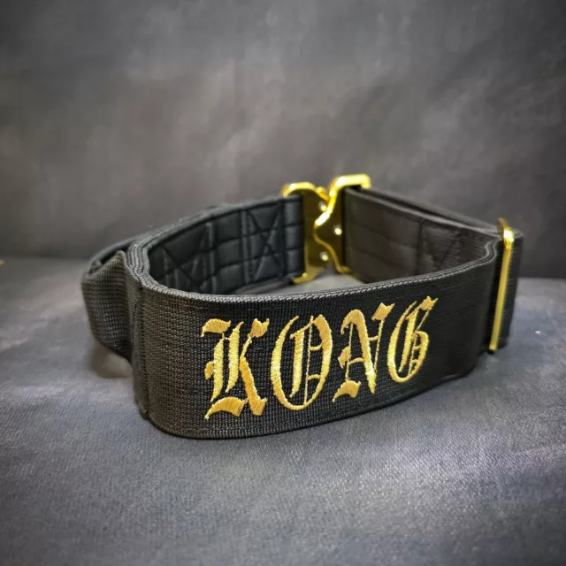 Kong⁠
➖Font: Old English⁠
➖Colour: Metallic Gold⁠
➖Collar: 5cm Black Gold Series⁠
⁠
⚜️ Regal Dog - The Luxury Dog Brand ⚜️⁠
⁠
🛒 Shop Now: REGALDOG.CO.UK⁠
⁠
➡️ #RegalDog⁠ #MyRegalDog⁠
#LuxuryDogCollars #DogCollars #DogChains #DogAccessories #LuxuryDog #DogDad #DogMum #DogLover #Puppers #DogMom #Instadog #IGDogs #Puppies #PuppyLove #UKDogs #embroidery #customdogcollars #Personalised #RegalDogPersonalised